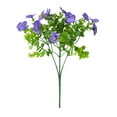 thumbnail image 2 of 1Pcs Purple Realistic Artificial Pansy Bouquet - 12.6in Fake Flowers Realistic, Artificial Flowers Floral, For Home Decor & Garden Flower Bed/Fence Decoration Prop, 2 of 5