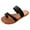 Black, variant on Anuirheih Slip on Sandals Women,Women Flats Flip Flops Non-Slip Causal Open Toe Comfortable Shoes Roman Sandals(Black)