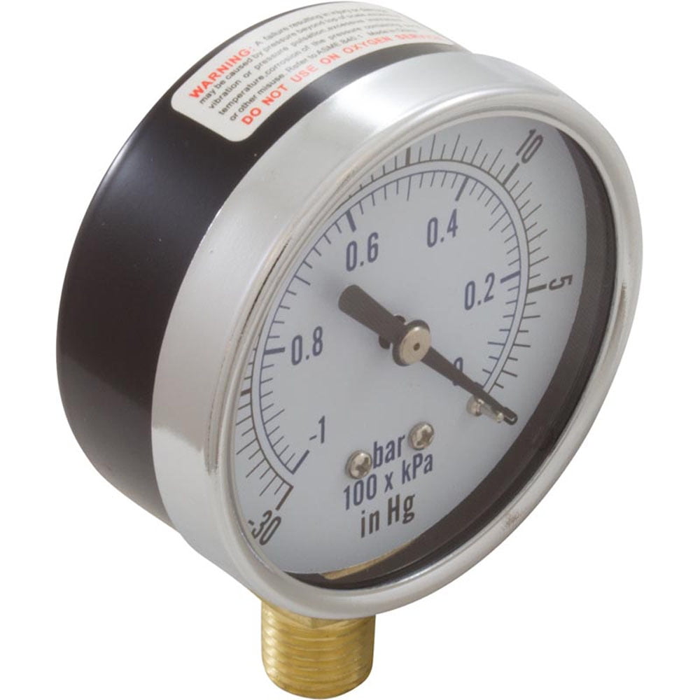Vacuum Gauge, 1/4" Bottom Connection NPT 030HG 21/2" Face Walmart