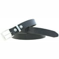 thumbnail image 2 of Orion Leather Men's 1 1/4" Black Latigo Leather Dress Belt Buckle And Loop Set, 2 of 4