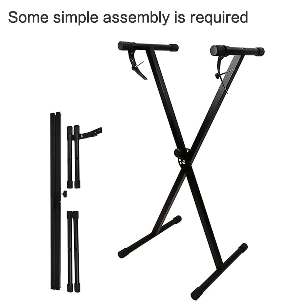 piano stand for keyboard For Universal Folding Piano Keyboard Stand Bracket X-Style Heavy Duty Metal Material with Anti-Slip Rubber Caps for Digital Piano MIDI Keyboard