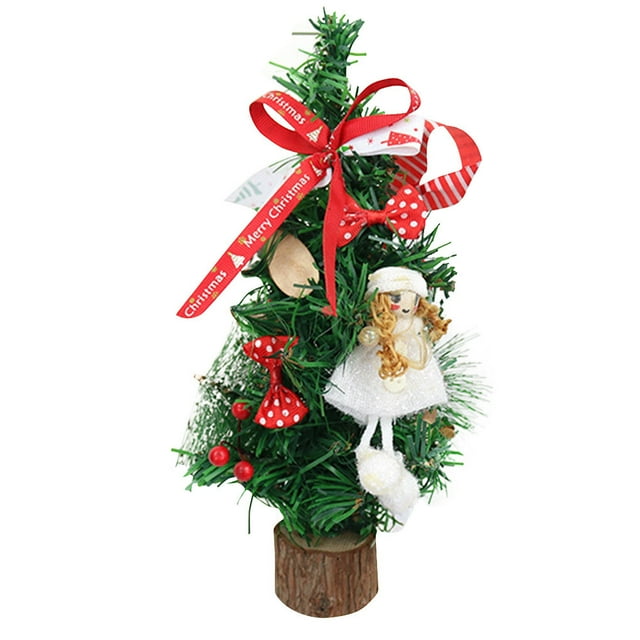 kurtrusly Mini Arbre de Noël de Table Décoration de Bureau à Domicile, Type Fille
