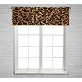thumbnail image 1 of ABPHQTO Cortina de ventana con diseño de leopardo, bolsillo para barra, 45x130 cm, 1 of 1
