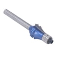 thumbnail image 2 of Flush Trim Bit, Wear  Double Bearing Flush Trim Bit 1/4xR1.5 High Strength Incisive Cutting With Blue Coating For Woodworking, 2 of 8
