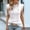 White, variant on Stylish Women's Round Neck Loose Short Sleeve Jacquard Top - for Everyday Wear and