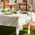 thumbnail image 3 of Indoor/Outdoor Collection Grid Pattern, Flannel Backed Tablecloth, Rectangle, 60x90, Navy, 3 of 7