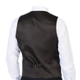 thumbnail image 4 of Gioberti Men's 5 Button Formal Wool Blend Tweed Pin Stripe Vest, 4 of 5