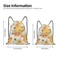 thumbnail image 4 of Bingfone Groovy Floral Drawstrings Backpacks Bags For Men Women Gym Drawstrings Bag, 4 of 9