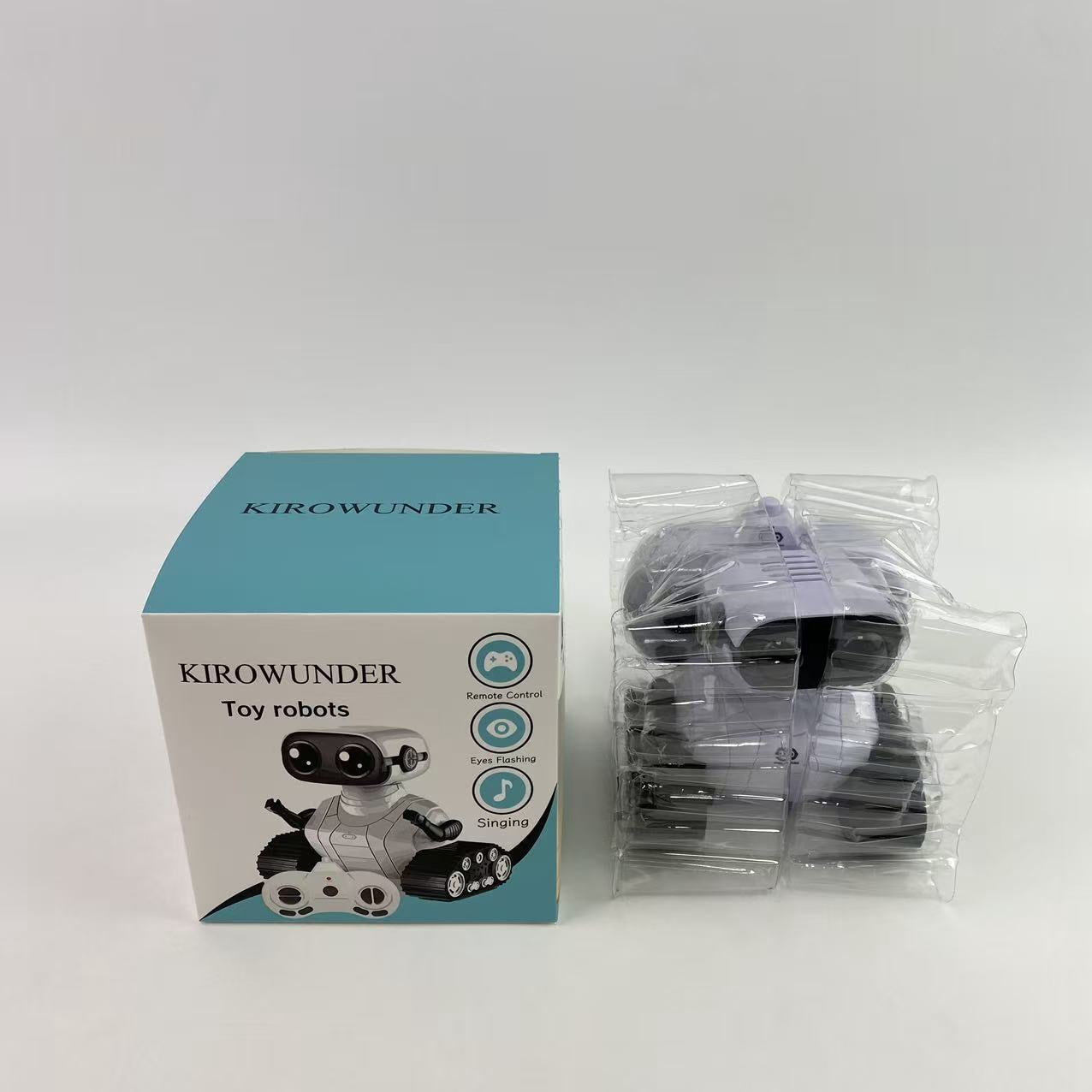 KIROWUNDER Toy robots,Robot Toys,Flexible RC Robots,Remote Control Robot Toys with Dancing Singing Music and LED Eyes