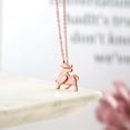 thumbnail image 4 of Gem Stone King 18K Rose Gold Plated Silver Yellow Sapphire Ox Pendant Necklace for Women By Keren Hanan with 18 inch Chain, 4 of 4