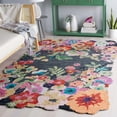 thumbnail image 2 of SAFAVIEH Jardin Naira Floral Area Rug, Grey/Pink, 6' x 6' Square, 2 of 11