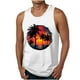 thumbnail image 2 of Camiseta sin mangas de cuello redondo para hombre, blusa informal de verano sin mangas con estampado de cuello redondo para hombre, 2 of 5