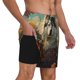 thumbnail image 2 of Balery Forest Maple Leaf Husky Bañador para hombre, shorts de playa de secado rápido con entrepierna y forro de compresión-Small, 2 of 6