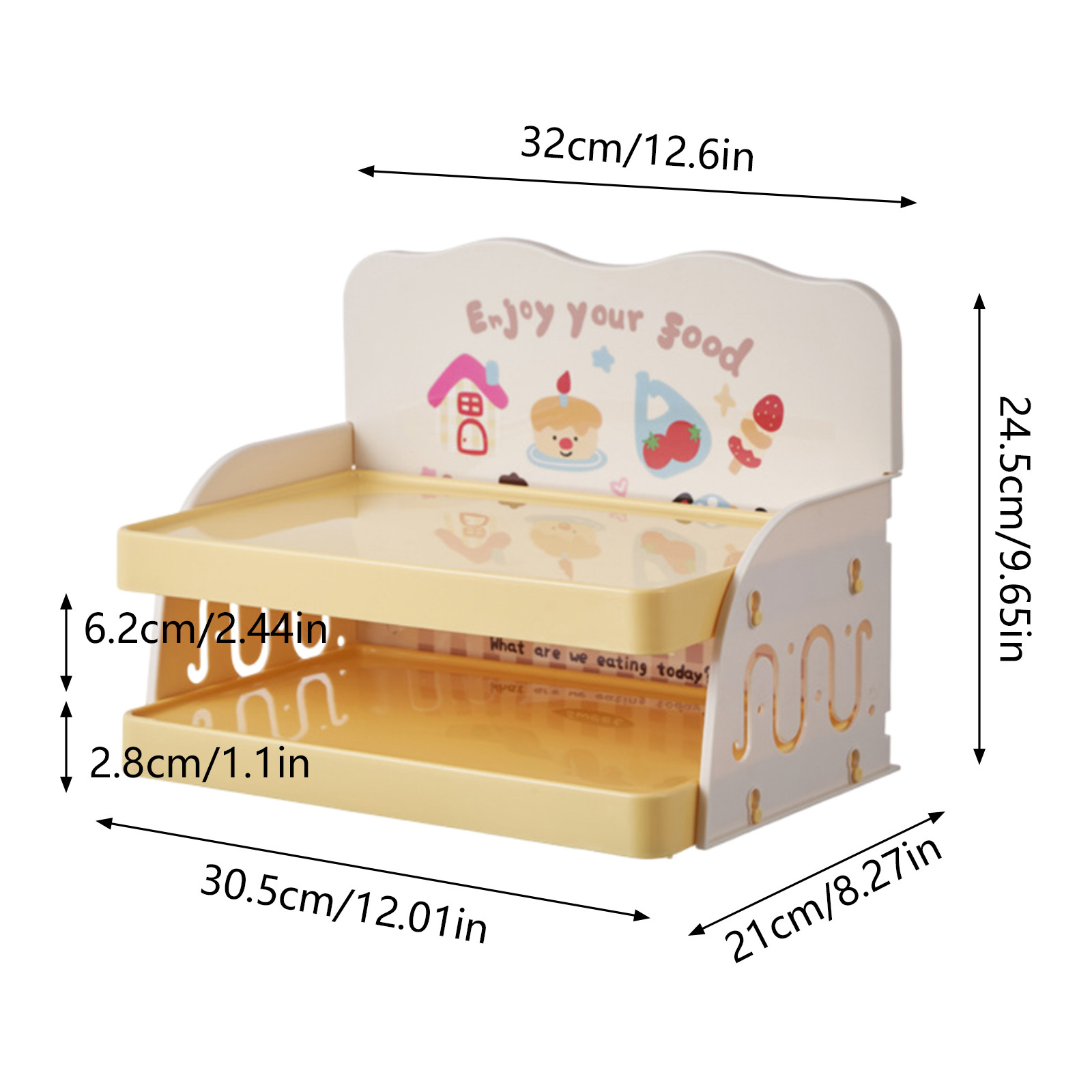 Elevated Adjustable Height Cat Dog Feeding Dish Platform Stand for Indoor