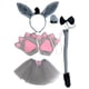 thumbnail image 3 of 1 set Donkey Disfraz Props de diadema de cabeza de animal Props de cosplay de vestuario animal Suministro de rendimiento, 3 of 6
