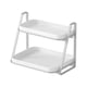 thumbnail image 1 of Estante de secado de tazas extraíble, organizador de encimera de cocina, escurridor de platos doble Bandeja mediana, 1 of 6