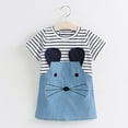thumbnail image 2 of 2018 Summer Baby Girl Clothes Dresses Cute Mouse Girl Children Clothing Kids Girls Dress Denim Kids Clothes Princess Dress, 2 of 6
