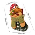thumbnail image 5 of Fiudx Liquidación De Navidad Decoraciones Navideñas Colgante De Papá Noel Bolsa De Regalo De Calcetín Navideño Bolsa De Dulces Para Árbol De Navidad, 5 of 5