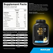 Maxler 100% Golden Whey Protein Powder - French Vanilla 5 lb