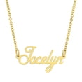 thumbnail image 1 of KISPER 18K Gold Plated Stainless Steel Personalized Name Pendant Necklace, Jocelyn, 1 of 6