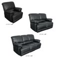thumbnail image 4 of CorLiving Plush Reclining Bonded Leather Sofa Set, 4 of 9
