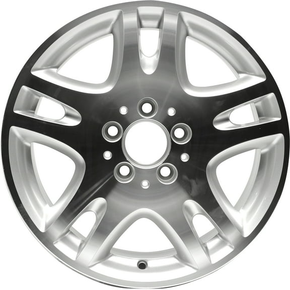 Remanufactured Machined and Painted Silver Aluminum Wheel 16 x 8 2114013302 fits 2003-2007 Mercedes-Benz E320