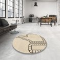 thumbnail image 4 of Ahgly Company Machine Washable Indoor Rectangle Transitional Moccasin Beige Area Rugs, 8' x 10', 4 of 7