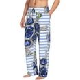thumbnail image 2 of Fotbe Men'S Turtle With Blue Stonesclassic Pajama Pants With Elastic Waist And Drawstring Pockets，Pajama Pants Mens Lounge Pants Super Soft, 2 of 9