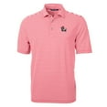 thumbnail image 2 of Men's Cutter & Buck Red NC State Wolfpack Throwback Logo Virtue Eco Pique Stripe Recycled Polo, 2 of 3