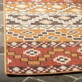 thumbnail image 2 of SAFAVIEH Veranda Luwig Southwestern Indoor/Outdoor Area Rug, 2' x 3'7", Red/Chocolate, 2 of 6