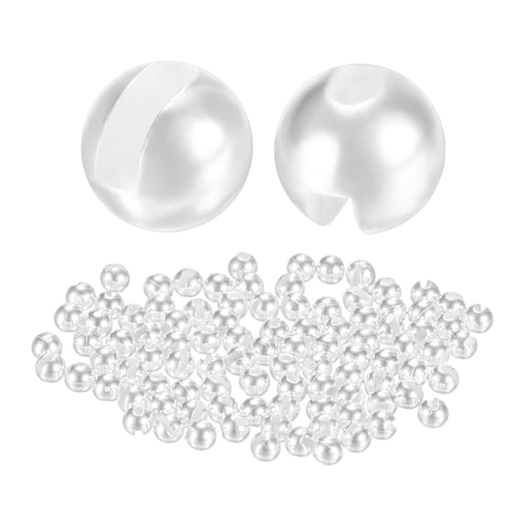 Uxcell 2mm Dia Tungsten Beads for Fly Tying [150PCS] - Slotted Head Ball- [#18-20 - Silver Tone] Sink Deeper Fly Fishing Materials