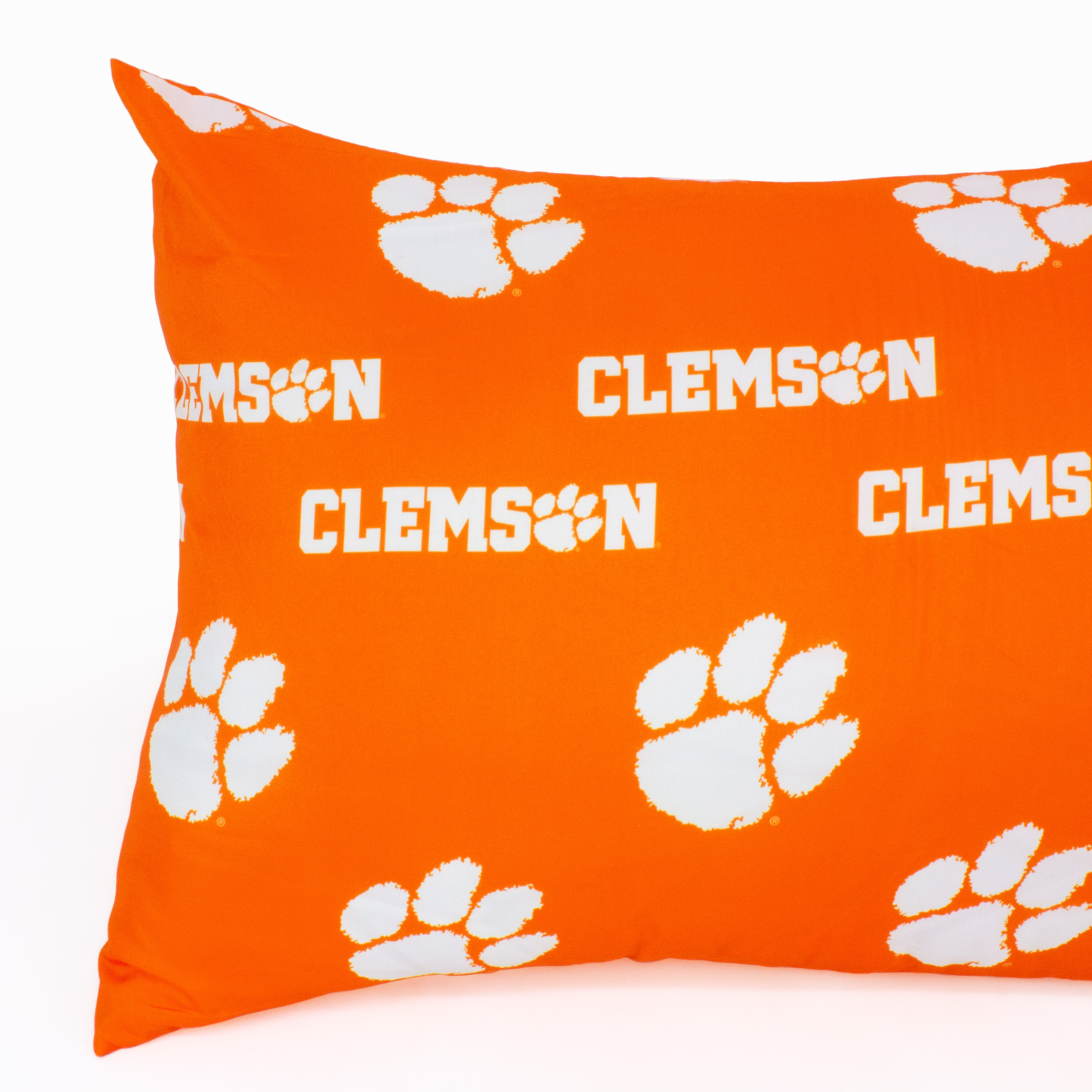 Clemson Tigers Pillowcase Pair, Standard, 20" x 30" (2 Standard Pillowcases)