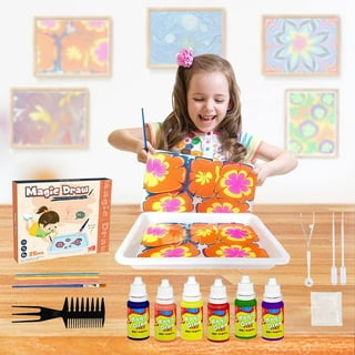 Wovilon Marbling Paint Crafts Kit For Kids - Arts And Crafts For