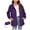 Purple, variant on Women Waterproof Raincoat Lightweight Breathable Hooded Jacket Outdoor Windbreaker Active Rain Coat with Pocket