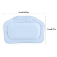 thumbnail image 7 of Bathtub Pillow, Soft Foam Padded Spa Tub Headrest Bathroom Bathtub Head Rest Pillow, Blue, 7 of 7