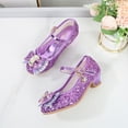 thumbnail image 5 of Girls Dress Shoes Mary Jane Wedding Party Shoes Glitter Bridesmaids Princess Heels (Toddler/Little Kid/Big Kid), 5 of 7