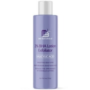 M3 Naturals 2% BHA Lotion Salicylic Acid Exfoliator - Smooth Skin Tone - Remove Dead Skin Cells - Reduce Appearance of Wrinkles & Pores 4 oz