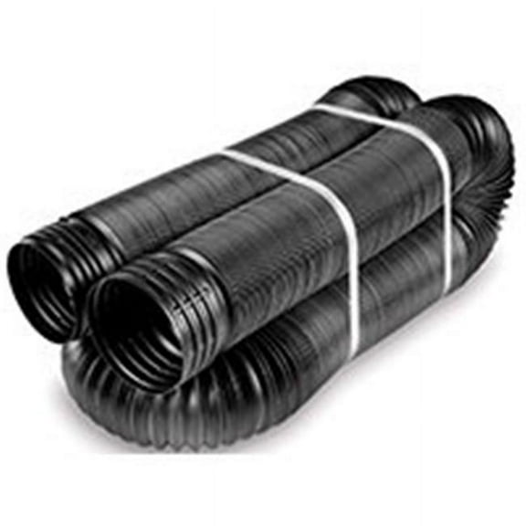 Amerimax Home Products 51110 Corrugated Pipe Flex Drain Pipe Roof Gutter Accessories, 300 Inches