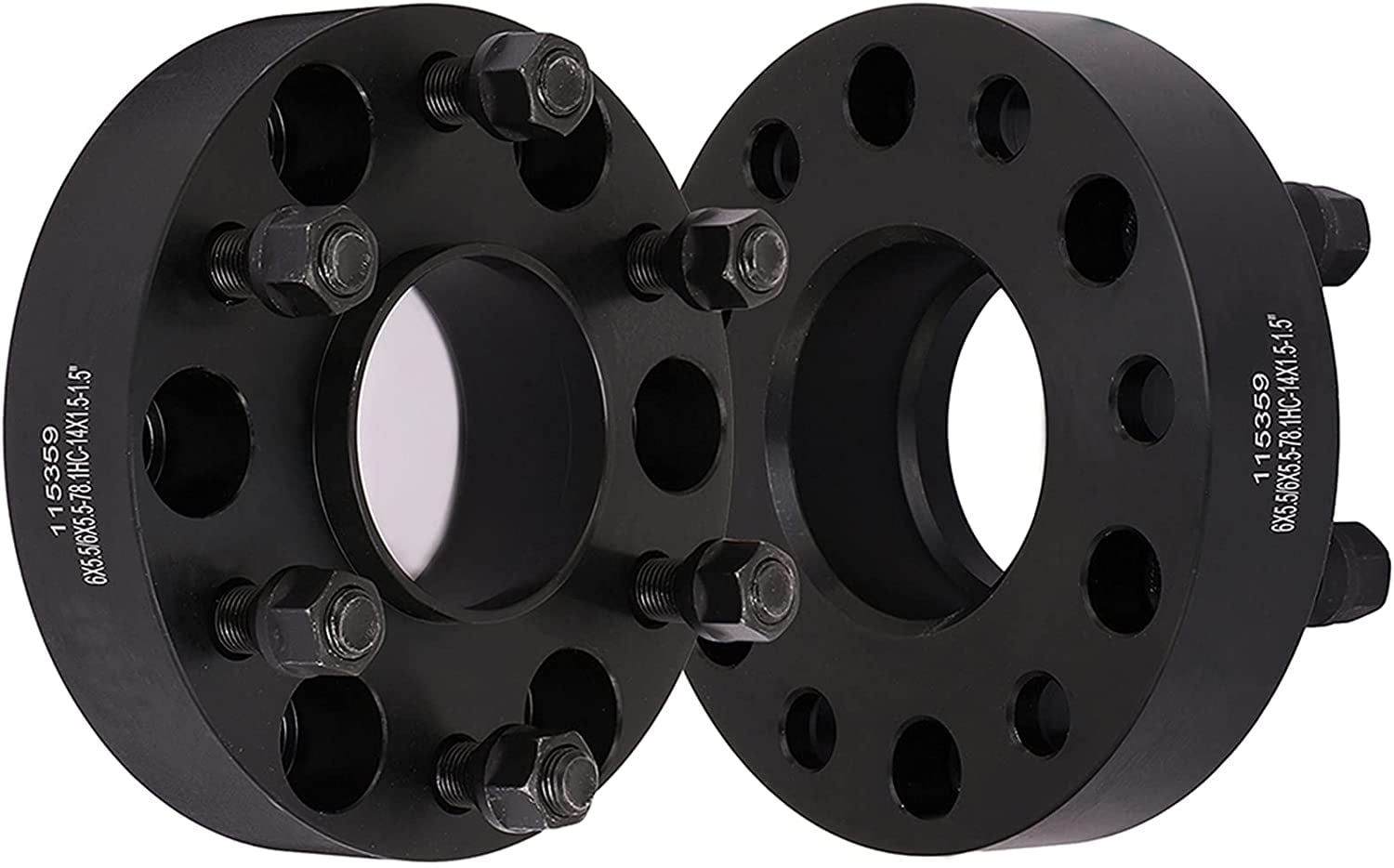 ¦ 14X1.578.1 ¦ 2.5 InchUSED 2X Hubcentric Wheel Spacers ¦ 6x5.5 6X139.7 