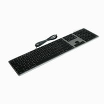 Matias Unisex Space Gray Wired Aluminum Keyboard For Mac - Typewriter