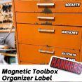 thumbnail image 4 of ZheElen Blended Green Tool Box Labels Strong Magnetism Easy These 3D To Read Quickly Identify Toolbox Drawer Tags, 4 of 5