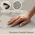 thumbnail image 6 of ODIKA 4'x6' Grey Blue Modern Geometric Abstract Washable Area Rug Sophisticated Minimalist Rectangular Blocks Pet Friendly, Non-Shedding for Bedroom, Reading Nook, 6 of 7