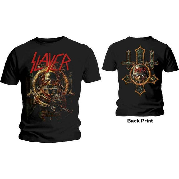 Slayer Unisex T-Shirt Hard Cover Comic Book (Back Print) (Small)
