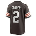 thumbnail image 3 of Men's Nike Amari Cooper Brown Cleveland Browns Player Game Jersey, 3 of 4