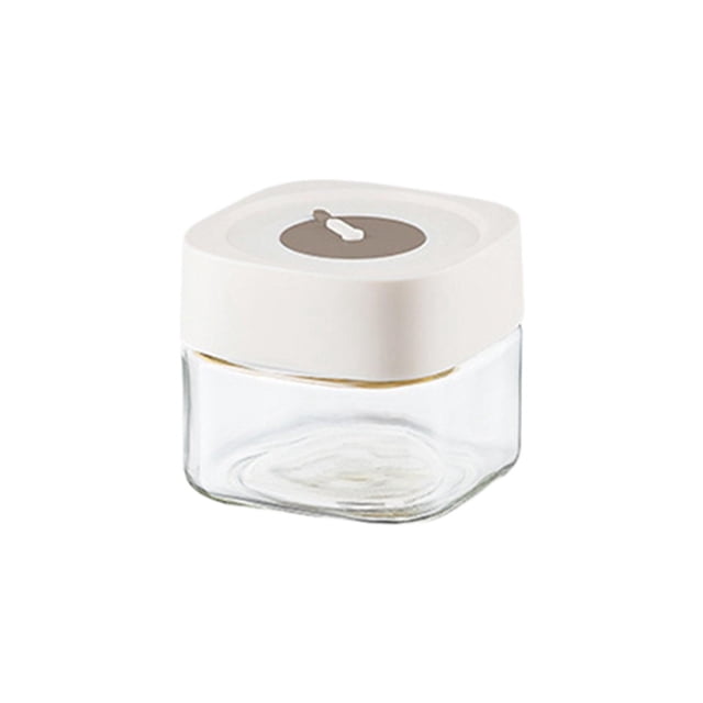 Tarro de cristal hermético para almacenar alimentos, a prueba de polvo, con tapa, apilable, para té Blanco 500ml