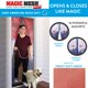 thumbnail image 4 of Puerta mosquitera magnética Magic Mesh Americana, paquete de 2, 99 x 211 cm, 4 of 6