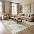 thumbnail image 2 of ATHOPE 5x7 Area Rug, Vintage Boho Medallion Rugs Non-Slip Soft Low Pile Washable Rug Large Distressed Rug Indoor Retro Carpet for Living Room Bedroom Dining Room Home Office, Beige, 2 of 8