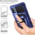 thumbnail image 6 of Nagebee Phone Case Compatible for Cricket Debut Smart (2022) with Tempered Glass Screen Protector (Full Coverage), Full-Body Protective [Military-Grade], Magnetic Car Ring Holder Durable (Blue), 6 of 6