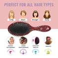 thumbnail image 7 of Red Christmas Snowflake Pattern Hair Brush,Girls Detangling Hair Brush,Glide Through Tangles with Ease for Wet & Dry Hair,8.8"X2.8", 7 of 7