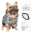 thumbnail image 3 of Haiem Roses Mixed Zebra 1 for Winter Dog Hoodie Sweatshirts with Pockets Warm Dog Clothes for Small Dogs Chihuahua-XX-Large, 3 of 7